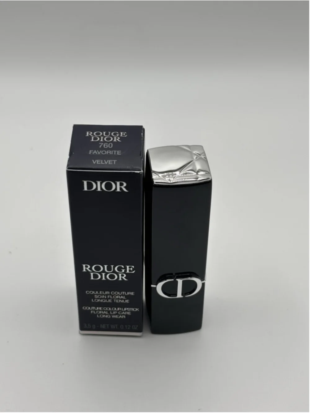 Dior Rouge Dior 760 Favorite Velvet Lipstick Couture Long Wear Floral Care 3.5g